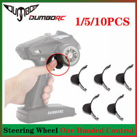 1/5/10PCS DUMBORC Transmitter Steering Wheel One Handed Control Adapter for 4CH 6CH Remote Control Flysky NB4 SCX10 TRX4 TRX6