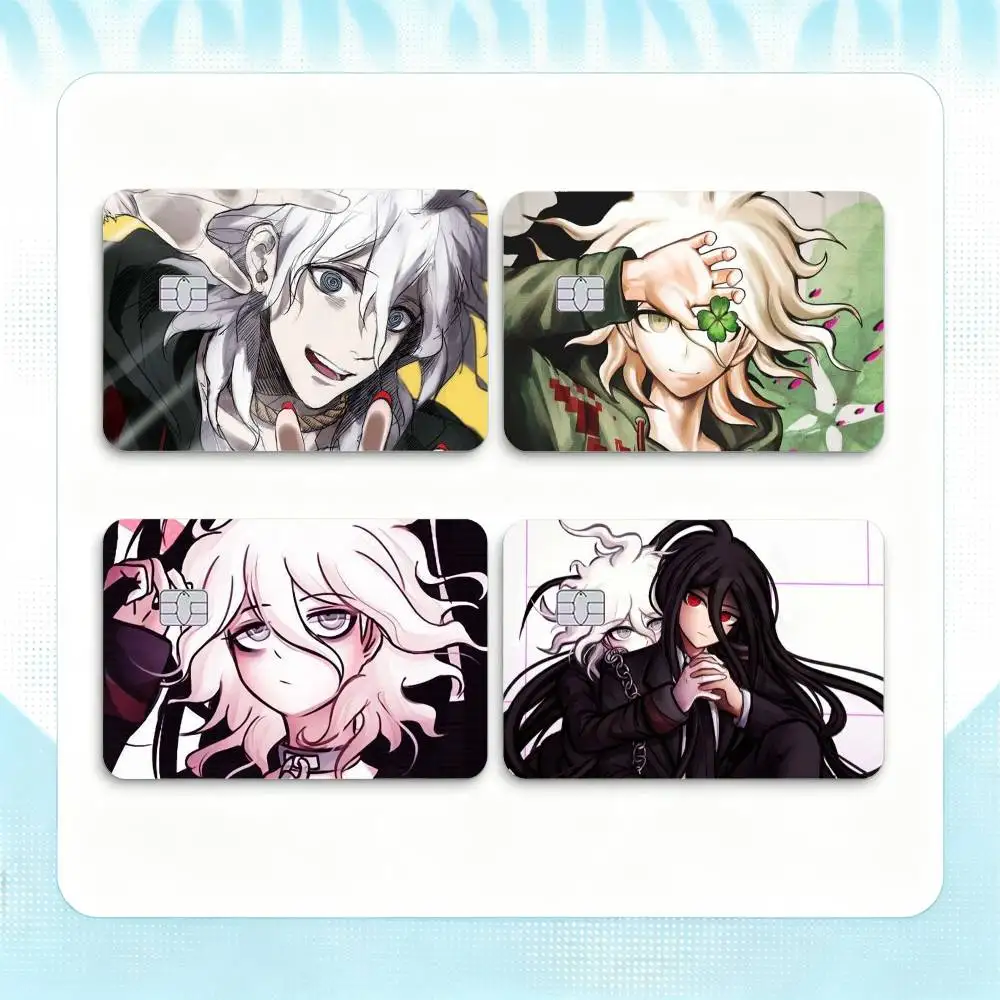 Nagito Komaeda Game Danganronpa  Credit Card HD Stickers Small Chip Waterproof Sticker Game Card Decal Gift