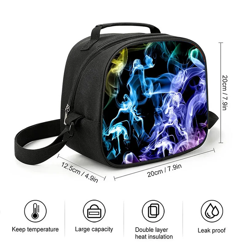 الكرتون شعبية الجدة الدخان 3D طباعة 3 قطعة/المجموعة طالب الحقائب المدرسية كمبيوتر محمول Daypack حقيبة الظهر Crossbody الغداء حقيبة مقلمة