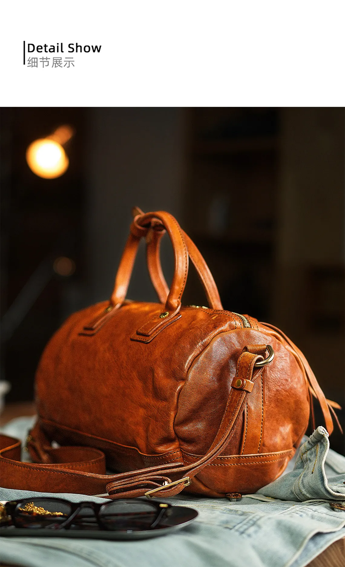 PNDME einfache Vintage-Hochwertige Herrenhandtasche aus erstklassigem Rindsleder für Wochenend-, Alltags- und Partyzwecke, luxuriöse Echtleder-Umhängetasche – Detail 12