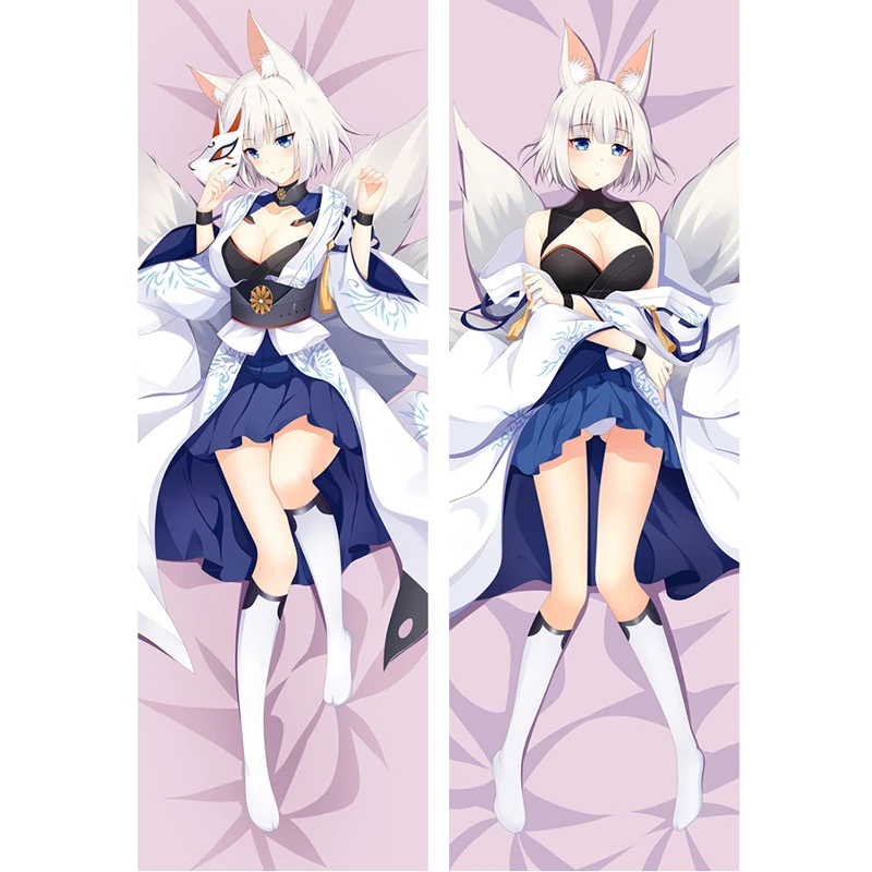 

2WAY/WT Anime Dakimakura Azur Lane Kaga Pillow Case Hugging Body Throw Cushion Cover Waifu Gifts Bedding Decorate Pillowcase