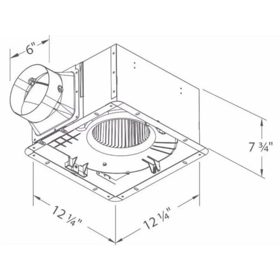 Breez PRO300 Pro Series 300 CFM Exhaust Bath Fan Energy Star