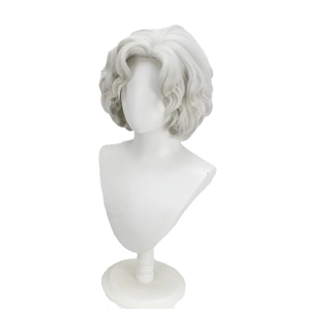 Kabuto Yakushi 실버 그레이 코스프레 가발 애니메이션 스파이크 헤어