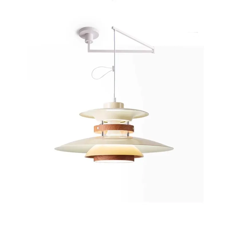 

Restaurant light Displaceable chandelier Retro French medieval Japanese designer rocker arm dining table bar light