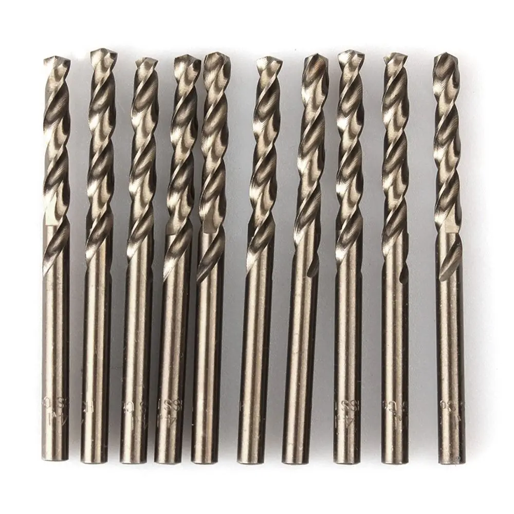 10 Uds. Taladro helicoidal de cobalto de acero de alta velocidad HSS-Co 1/1, 5/2/2, 5/3/3, 2/3, 5mm broca en espiral vástago redondo M35 brocas helicoidales