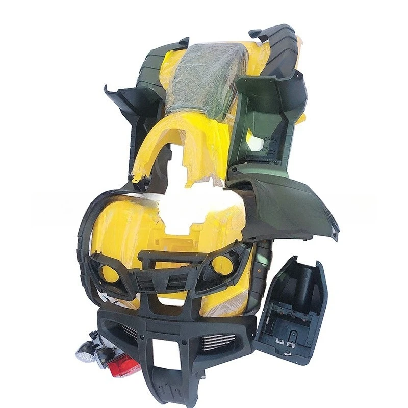 Beach buggy parts modification: three-wheel large ox split full set of plastic parts, body shell, and seat cushion lighting