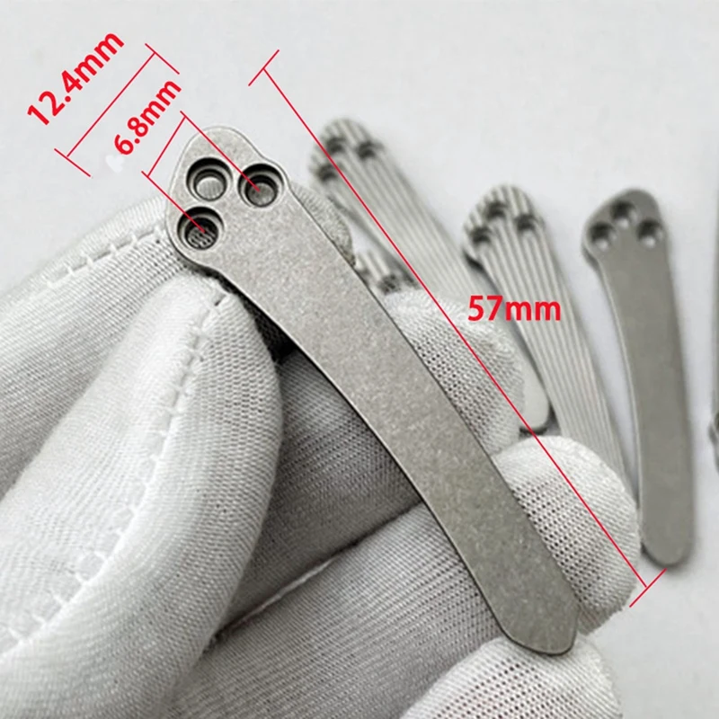 Retail C81 Titanium Alloy One-Piece Clip Pocket Back Clip With 3 Screws C81 Tool Accessories