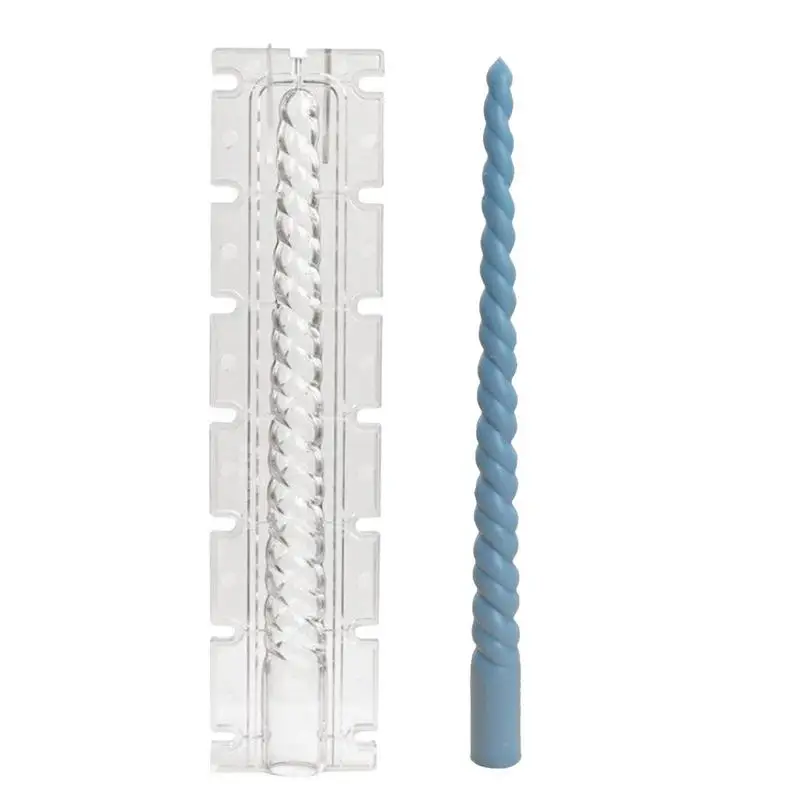 

Форма для конусных свечей, вращающаяся витая форма для свечей в виде столба, 3D форма для свечей для рождественского ужина, Дня Святого Валентина, подсвечники, домашний декор