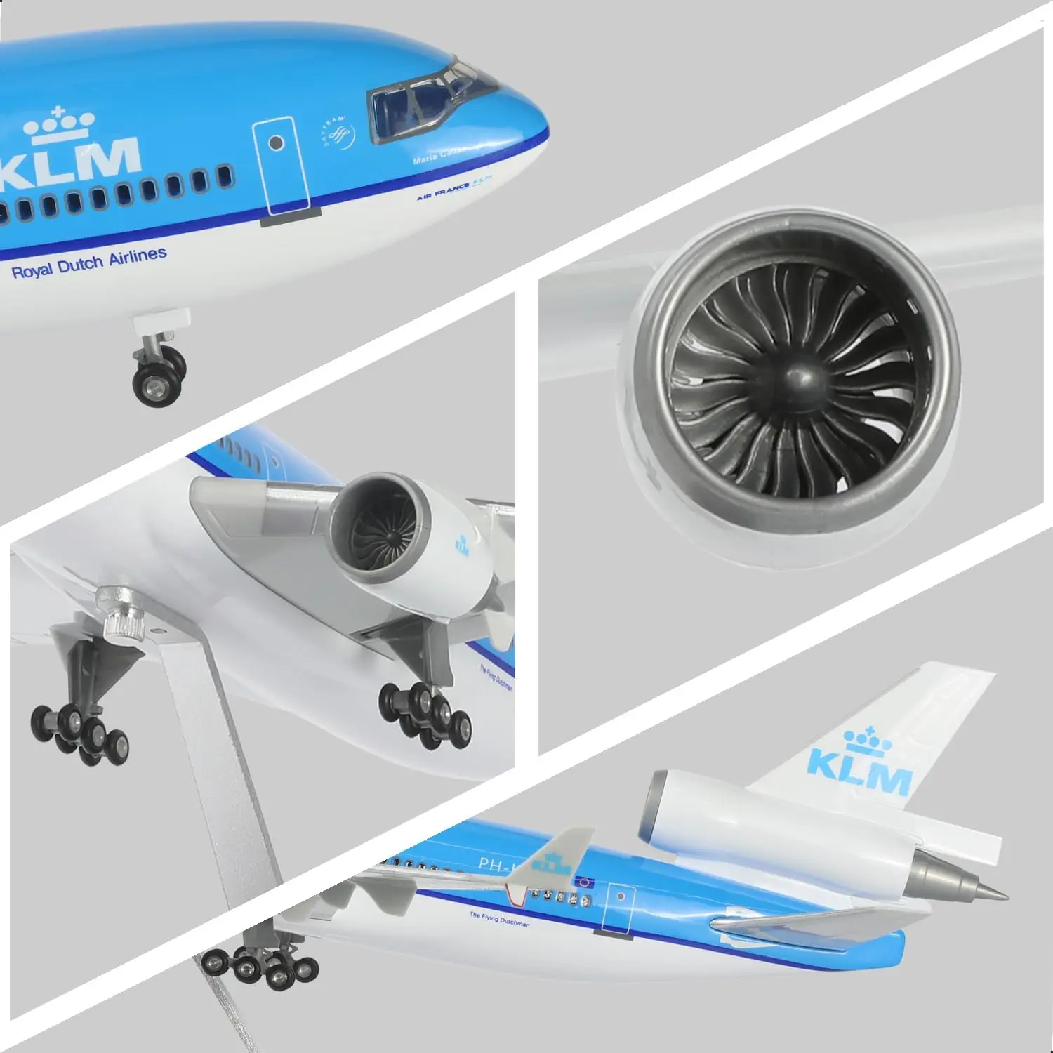 1/130 Scale KLM MD-11 Airplane Model with Stand for MD11 Resin Simulation of static model for Adult Aviation Souvenir Gift view 5