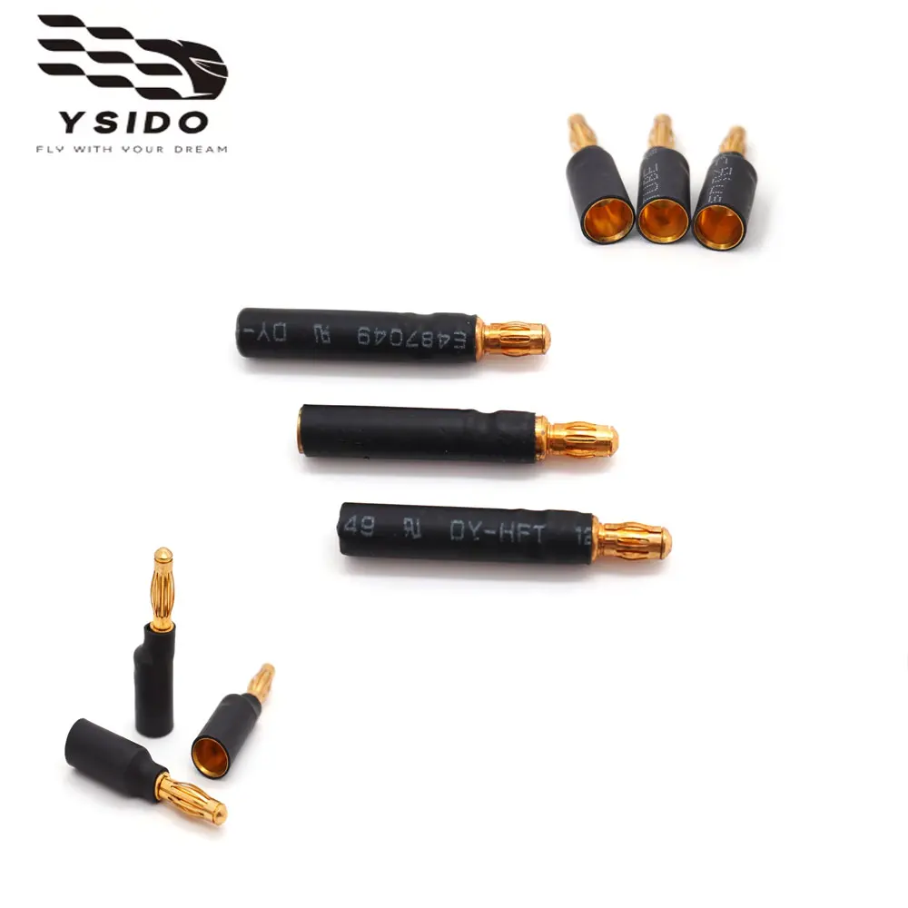 YSIDO Multi-Größen 3,5/4,0/6,0/6,5mm Stecker-Buchse Bananenstecker-Set für RC Auto Boot Motor/ESC Modell Upgrade Zubehör