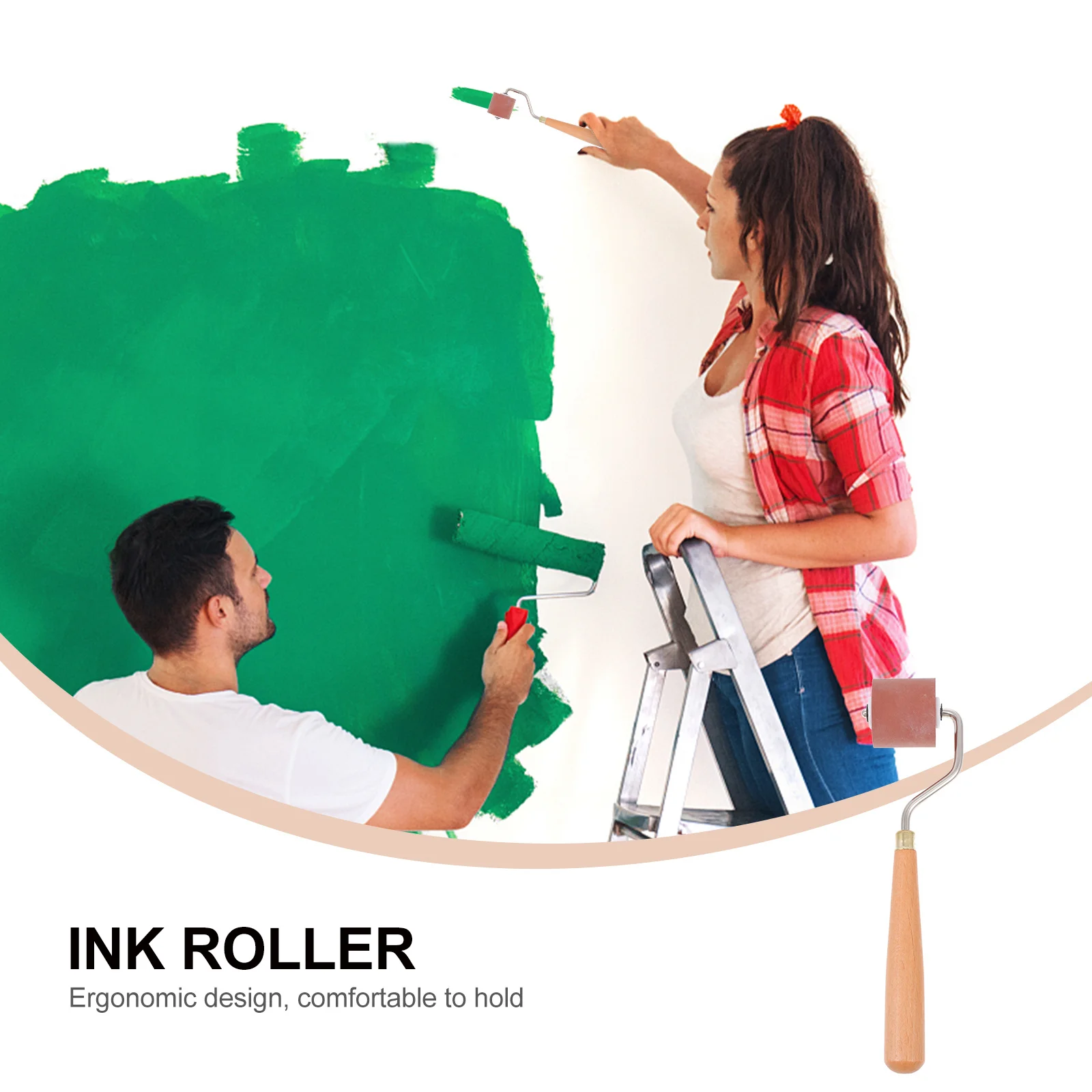 1 قطعة الأسطوانة المطاطية المطاط الصلب لصنع الطباعة سكرابوكينغ Diy بها بنفسك الحرف الفنية بكرة الحبر لمستلزمات الطباعة أداة قضيب الحبر