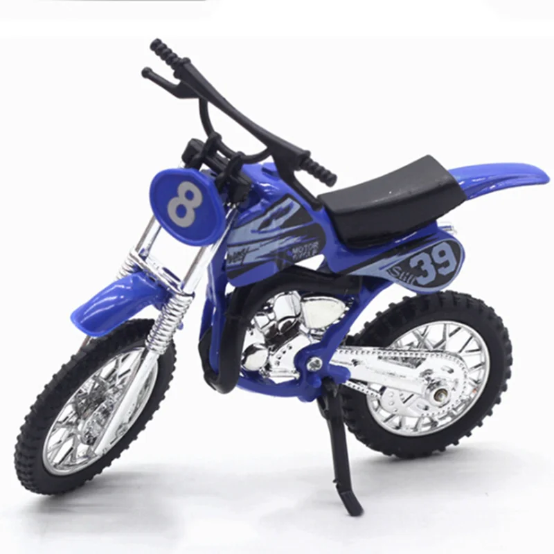 Simulated Alloy Motocross Motorcycle Model Toy Home Craft Decoration Kids Toy Gift Alloy Dirt Bike Model Toy Car Model