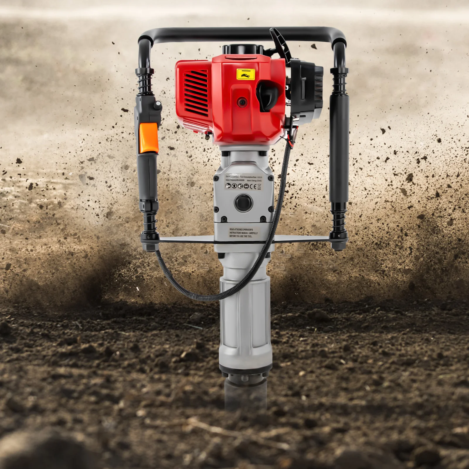 Power Tools In Construction - Wbijaczka do słupków 52CC 2-suwowa, spalinowa,
