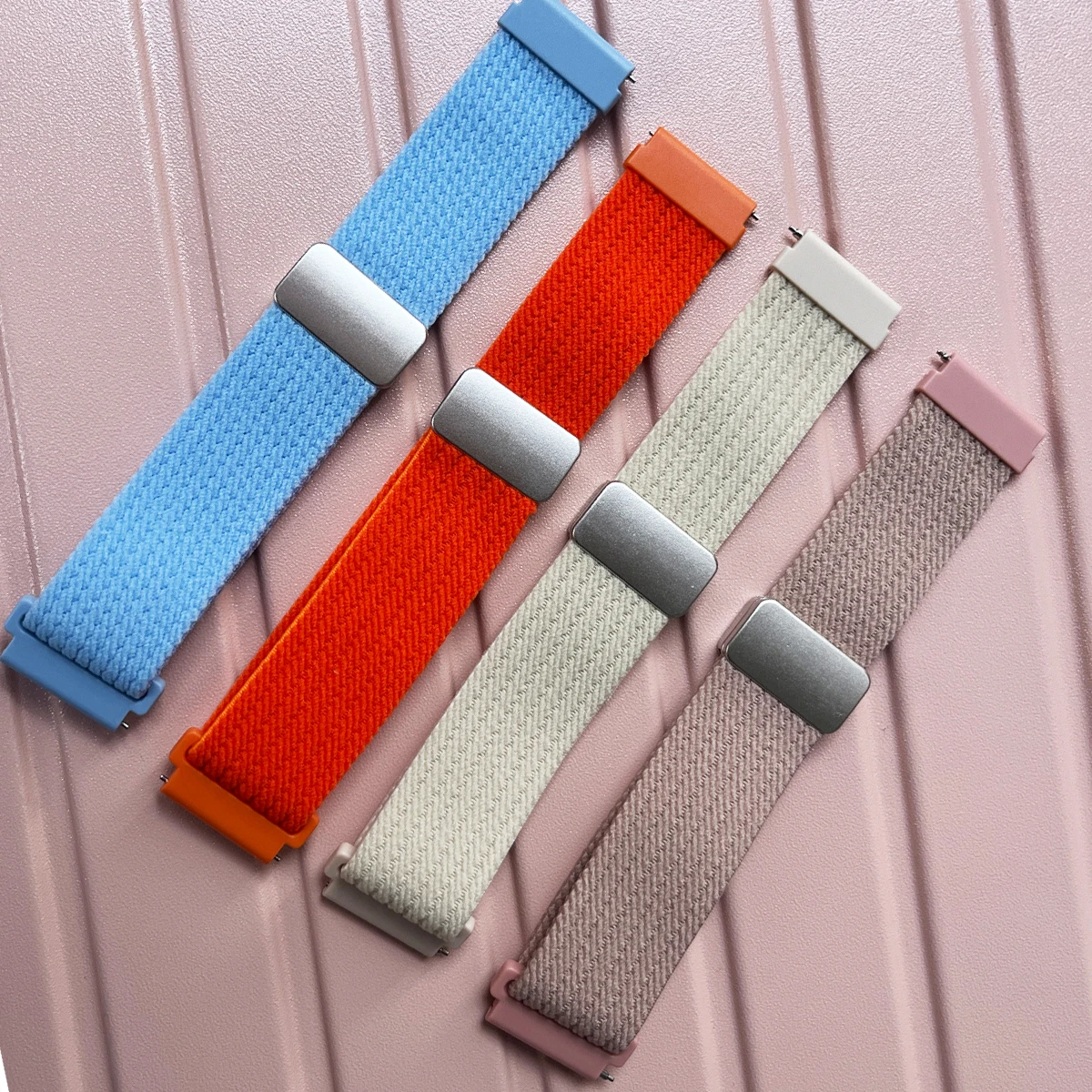 22mm WatchBand For For Garmin Forerunner 265 745 955 Vivoactive 4 Venu 2 Strap Replacement Elastic Nylon Wrist Bracelet Correa