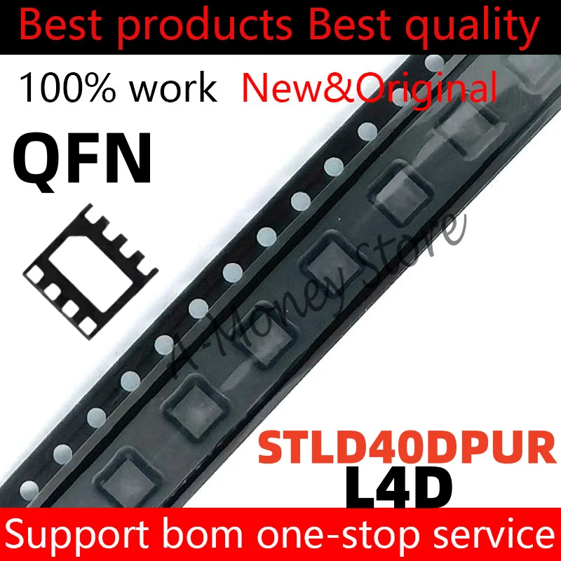 

(5-10pcs)L4D STLD40DPUR STLD40 QFN-8