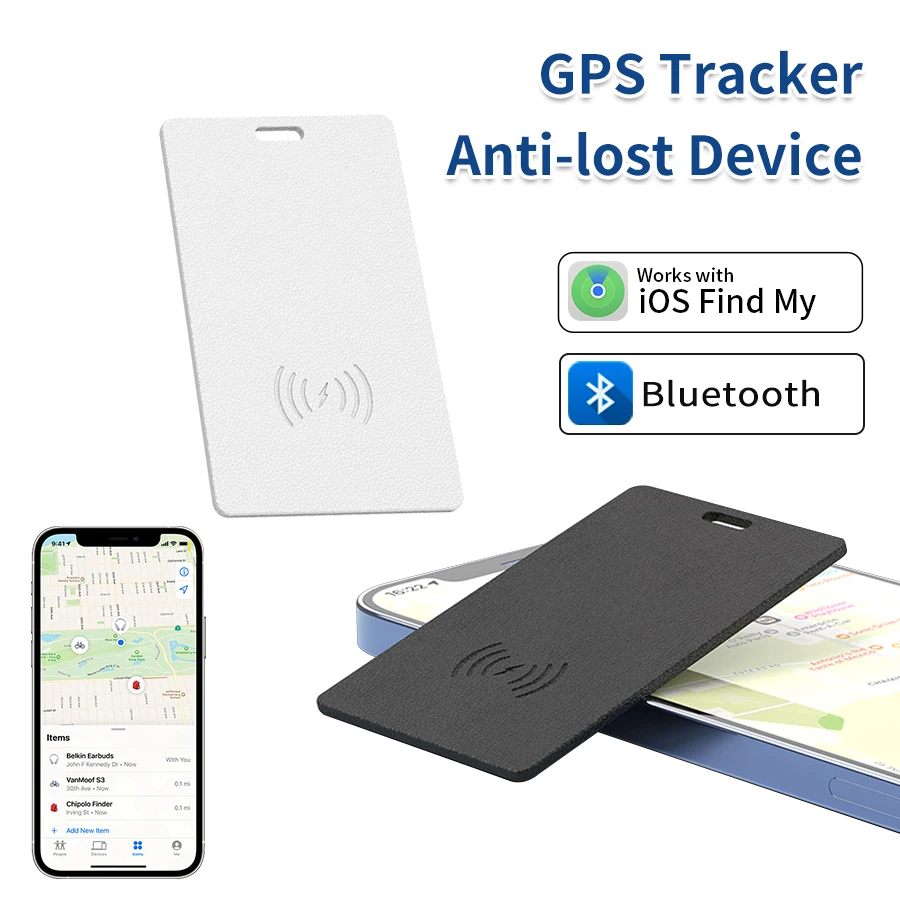 

Bluetooth Smart GPS-трекер, карта iOS Find My App, беспроводная зарядка, устройство против потери, сумка для ключей для домашних животных, детский багаж, кошелек, поиск предметов