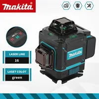 Makita's new 4-sided 360 degree vertical 3-4D laser level, green light beam 16 line self leveling vertical laser level