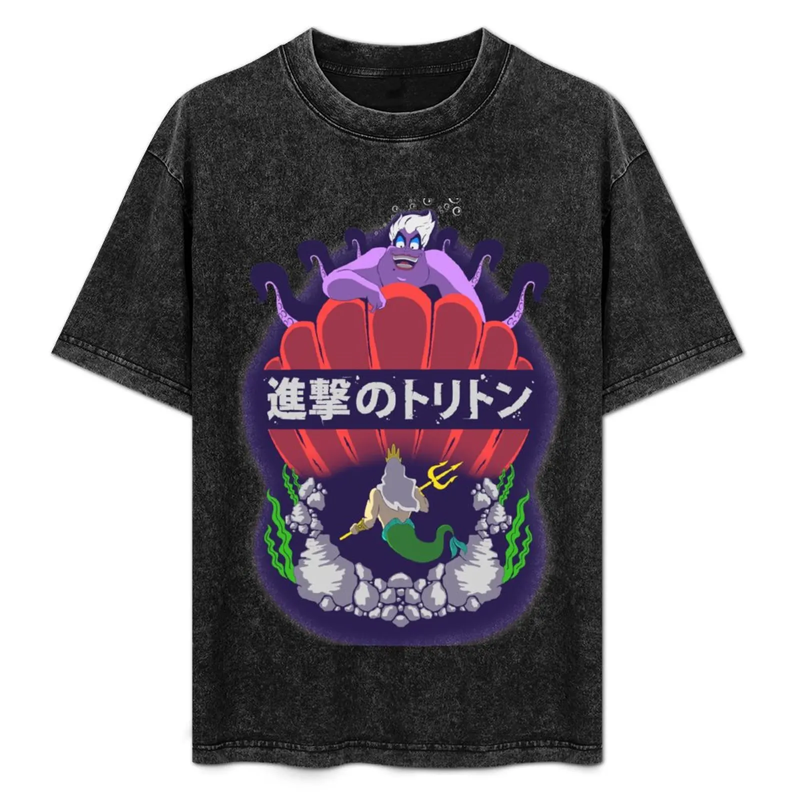 

Attack On Triton T-Shirt Basic Solid Color Casual Tee Shirt