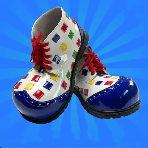 34 सेमी पीयू एनीमे जोकर कॉस्प्ले जूते बड़े पैर की अंगुली जोकर जूते हेलोवीन पार्टी ड्रेस अप वयस्क मुफ्त आकार मजेदार 8 best sales जोकर के जूते - №5