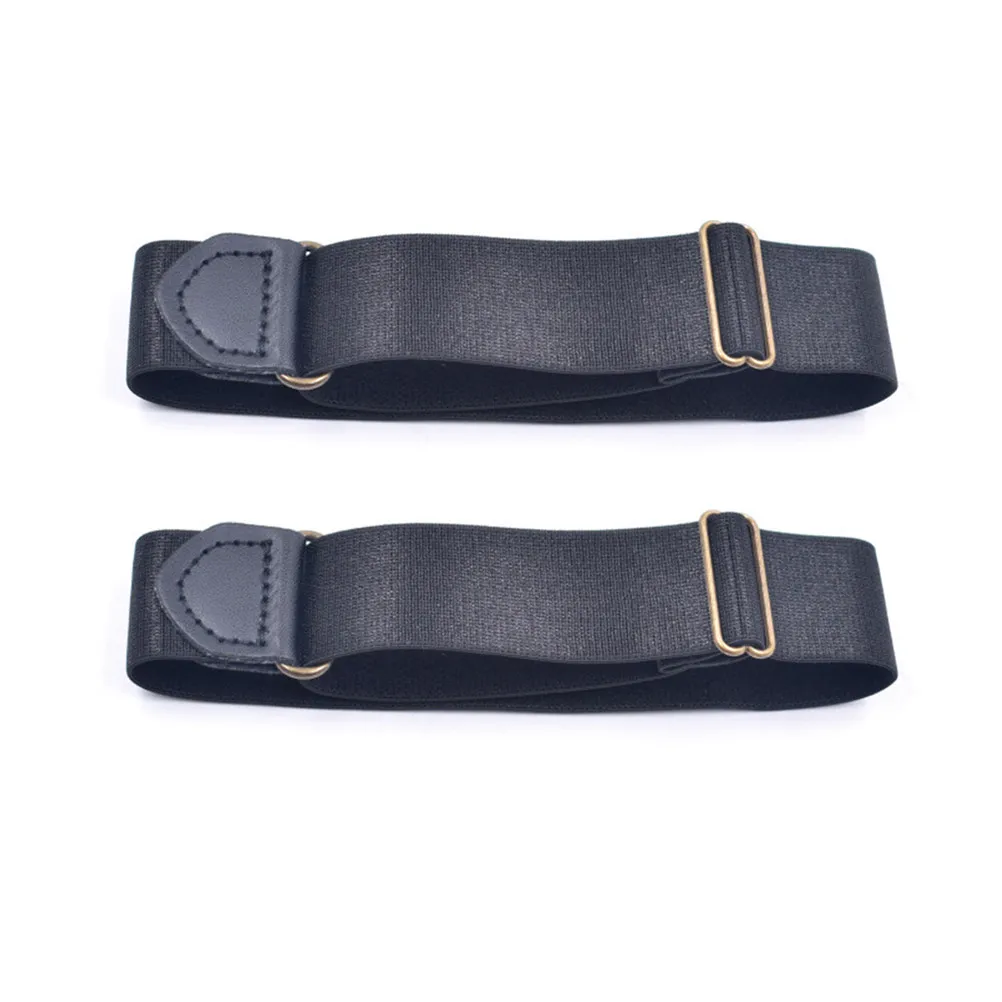 2Pcs Shirt Stay Belt with Strong Clipping Force Anti-Slip Design Premium Material Unisex Shirt Armband for Daily Wear