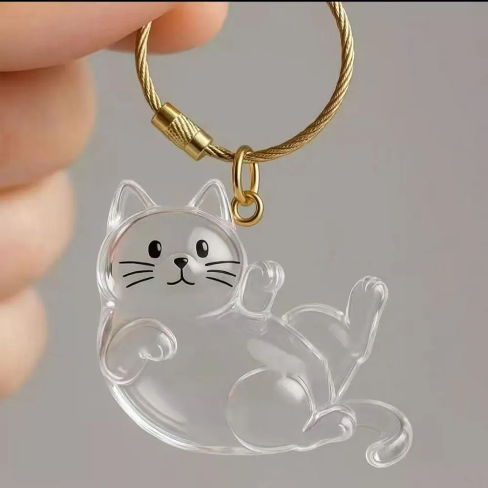 Rakol New Transparent Pet Hair Storage Box Cat Hair Storage Capsule Bag Cute Keychain Bag Pendant Pet Commemoration image 5