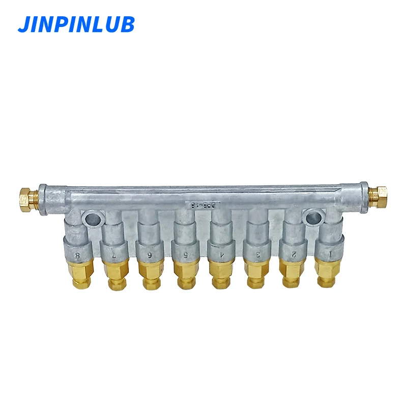 JINPINLUB DPB Piston Volumetric Oil Distributor Manifold Block For Lubrication System CNC Machine Centre