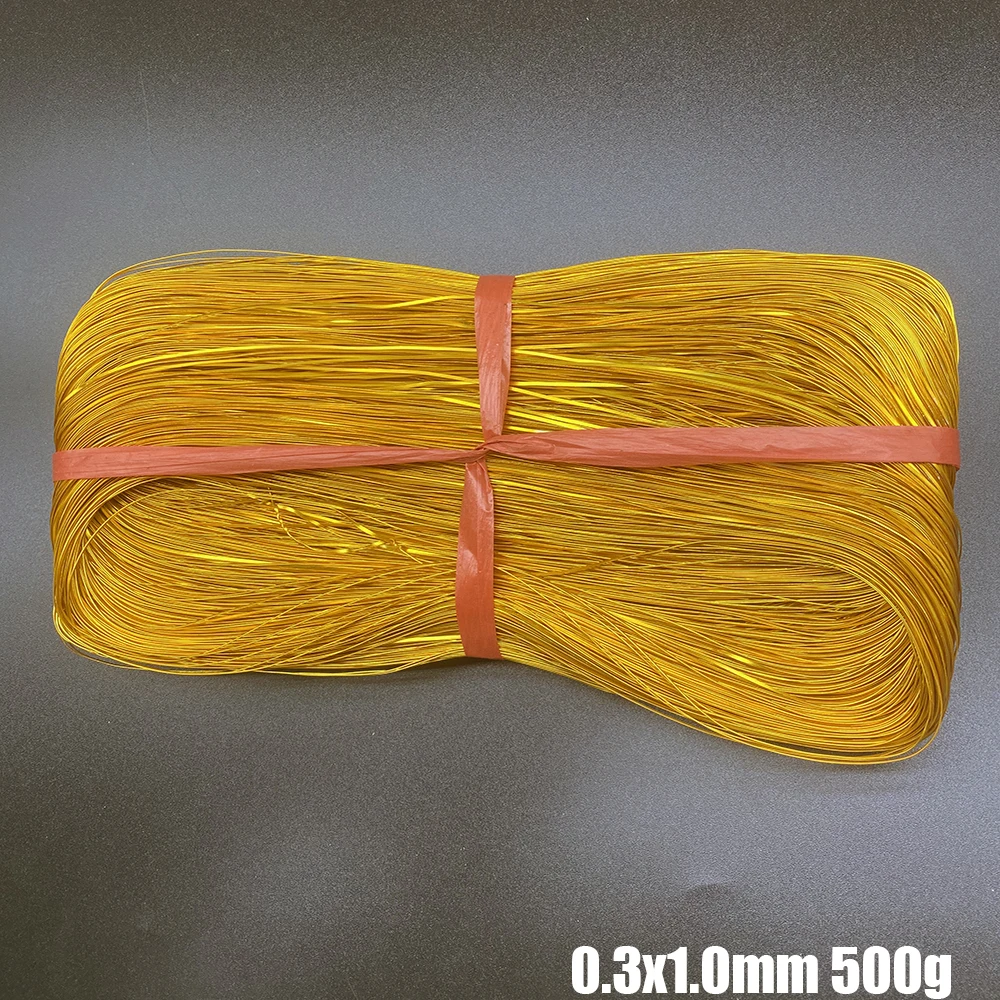 rock color sand painting wire aluminum oxide golden silk flat wire 0.3mm/0.5mm enamel painting material handmade diy 500g