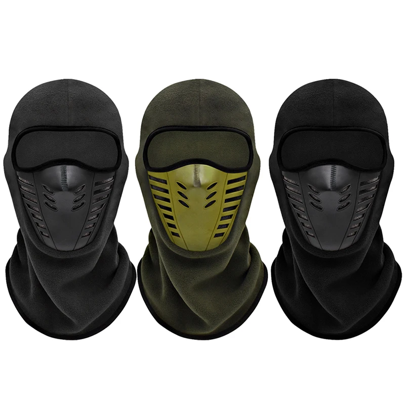 Motorcycle Mask Fleece Thermal Face Mask Keep Warm Moto Riding Balaclava Motorbike Biker Winter Windproof Ski Mask Men Women