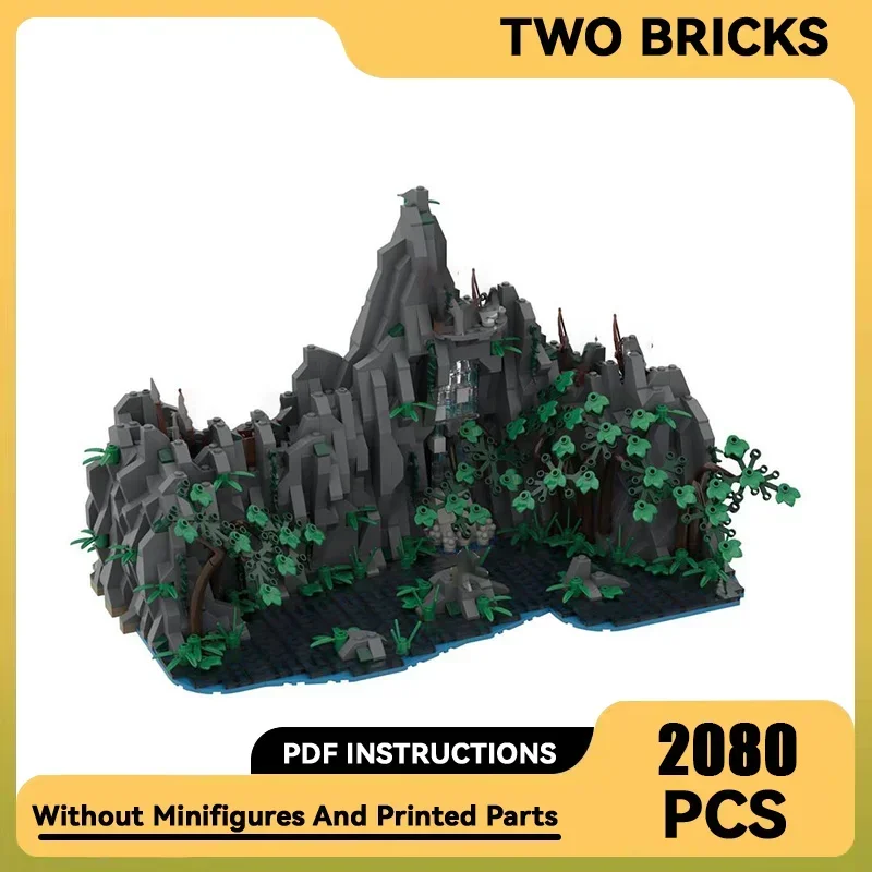 Moc Building Blocks Castle Bricks Magical Rings Movie Scene Forbidden Pool Model DIY Assembly Street View Toys Child Gifts