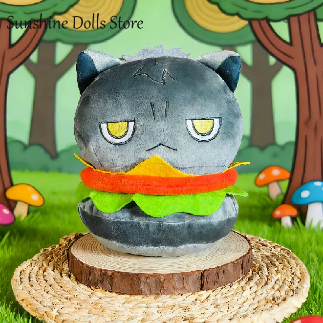 

Cute Anime Hololive Kageyama Cien Attribute Hololive Cat Cat Burger Dolls Soft Plush Stuffed Doll Pillow Toys Figure Xmas Gift