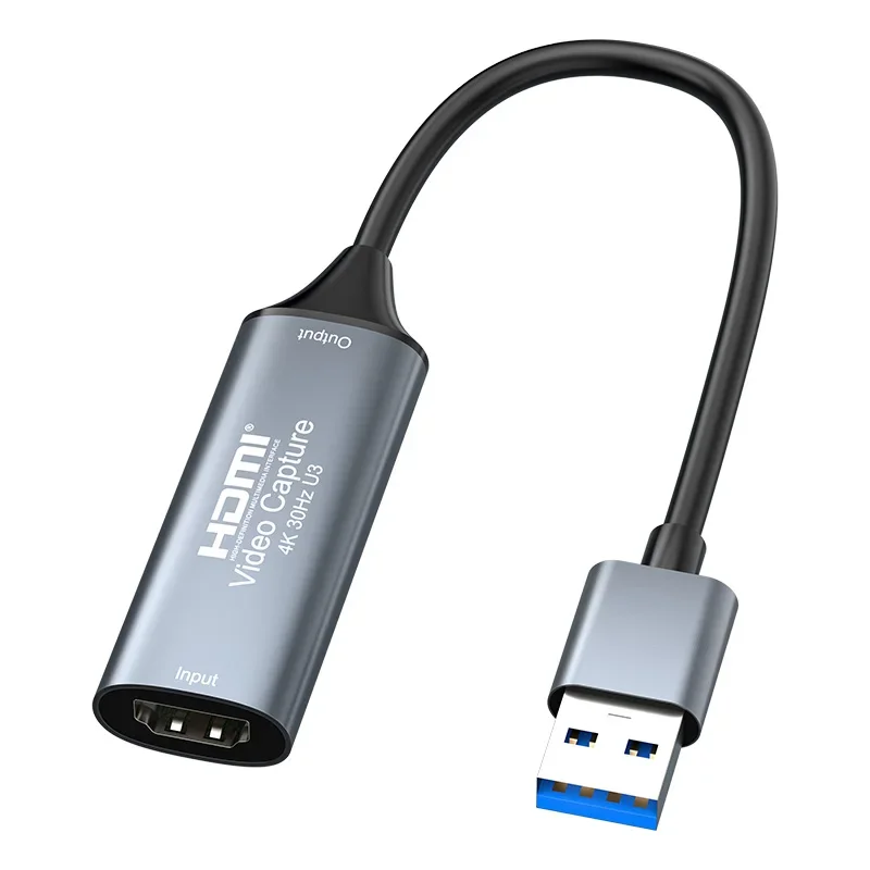 Tarjeta de captura de vídeo HDMI 4K USB Real 3,0 HDMI a tipo C /USB Grabber de juegos registro ms2130 1080P para Switch Xbox PS4/5 transmisiones en vivo