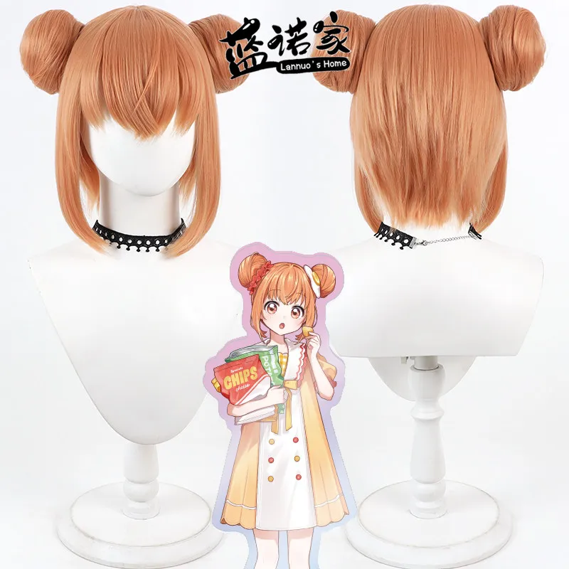 Virtual YouTube Vtuber Kirara Tamako Cosplay Wig Halloween Carnival Party Props Synthetic Hair Heat Resistant Fiber + Wig Cap