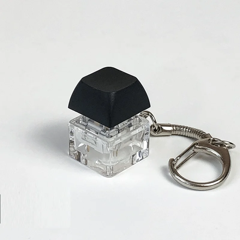 Merit +1 Muyu Decompression Keychain Mechanical Keyboard Button Keyring Fingertip Key Cap Pendant Antistress Toy image 4