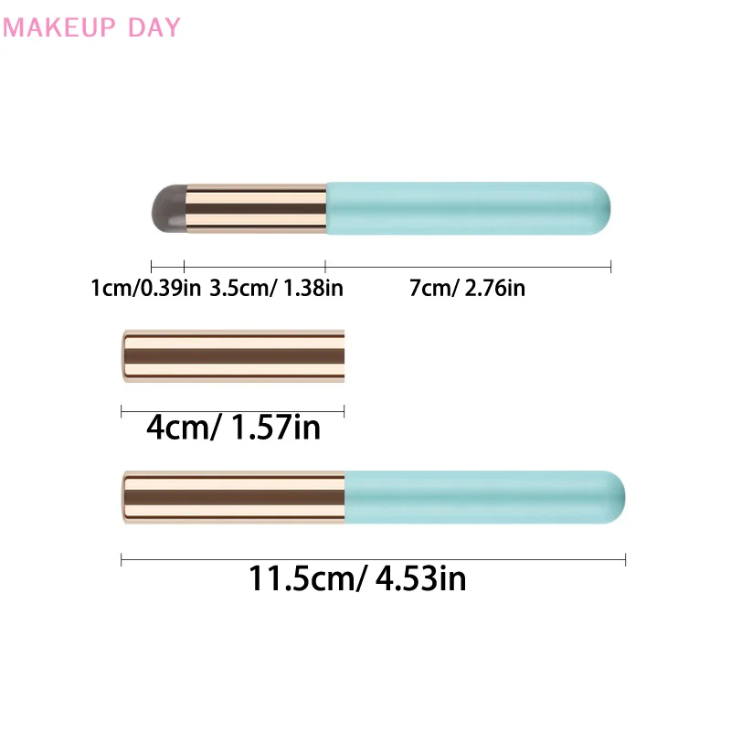 Silikon Lippen bürste abgewinkelt Concealer Make-up Pinsel Werkzeug tragbarer runder Kopf wie Fingers pitzen q weiche Lippenstift Pinsel Concealer Pinsel