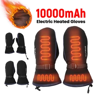Warm Heated Gloves USB Charging Electric Heating Gloves Cold-Proof 3 Gear Temperature for Climbing Hiking Cycling