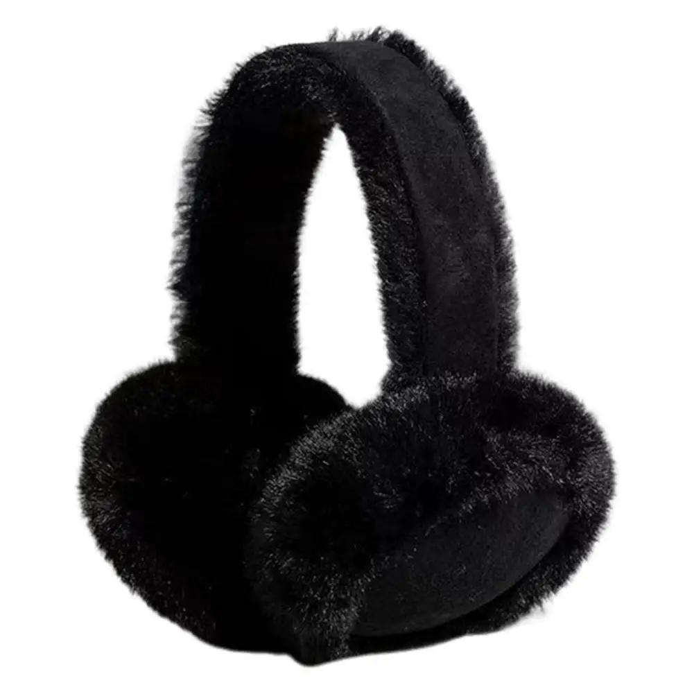 Solid Color Soft Plush Ear Warmer Winter Warm Earmuffs Fashion Ear Cover Outdoor Cold Ear Muffs Folding Earflap