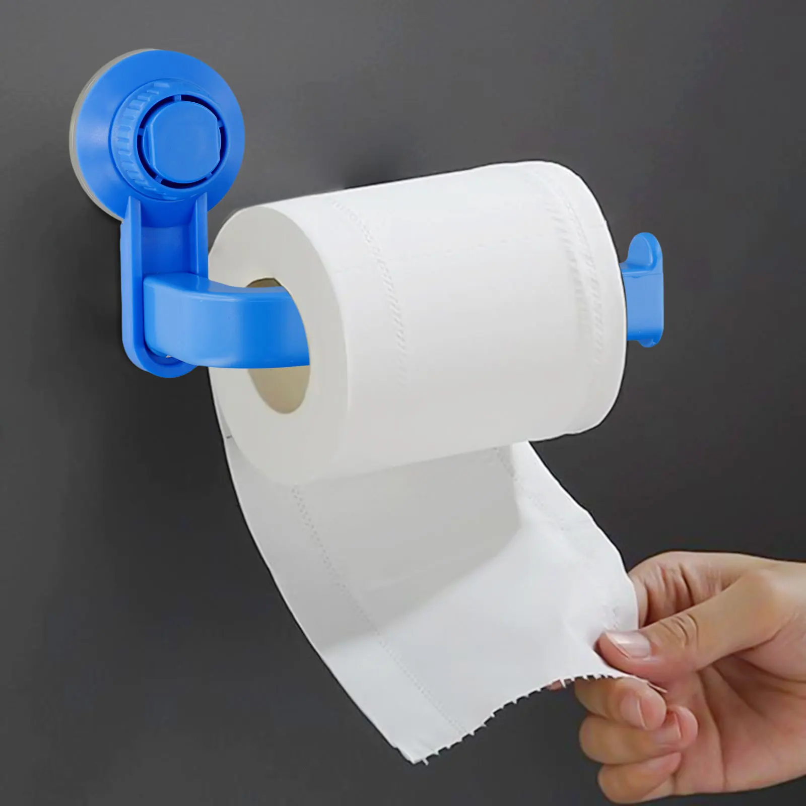 

No-drill Paper Towel Holder Bathroom Paper Roll Holder Waterproof Compact Design Easy Installation Space-saving