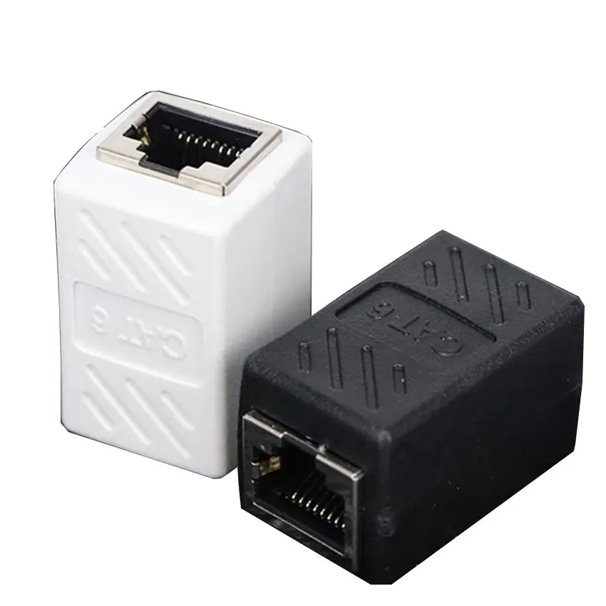 New RJ45 Connector Cat7/6 Ethernet Adapter Gigabit Interface Network Extender Convertor For Extension Cable Female to Female