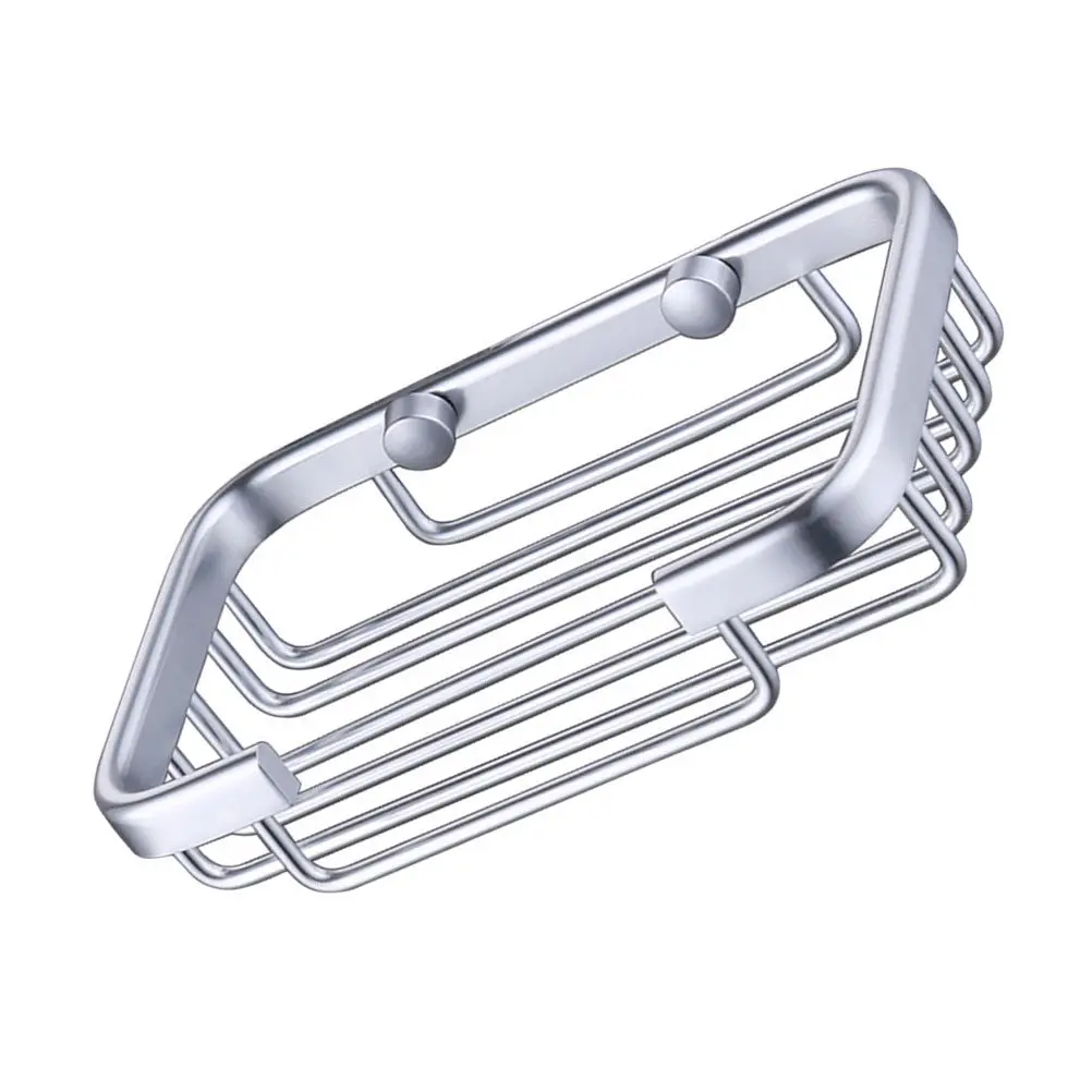 Aluminium Soap Tray Holder Soap Dish with Holes Sturdy Non Slip Base for Bathroom Kitchen Counter
