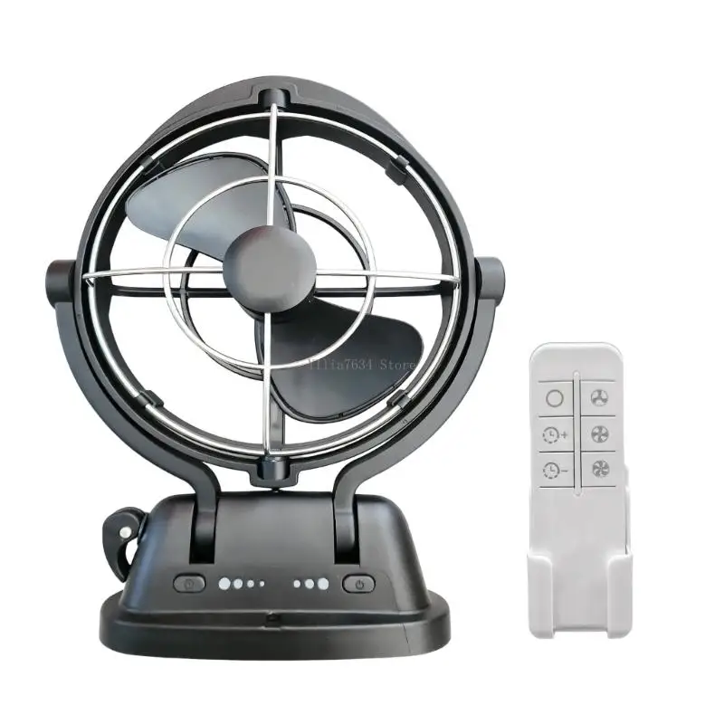  Hanging Car Fan With Remote 3 Speed Option 1800rpm Timer Feature Low Power Usage