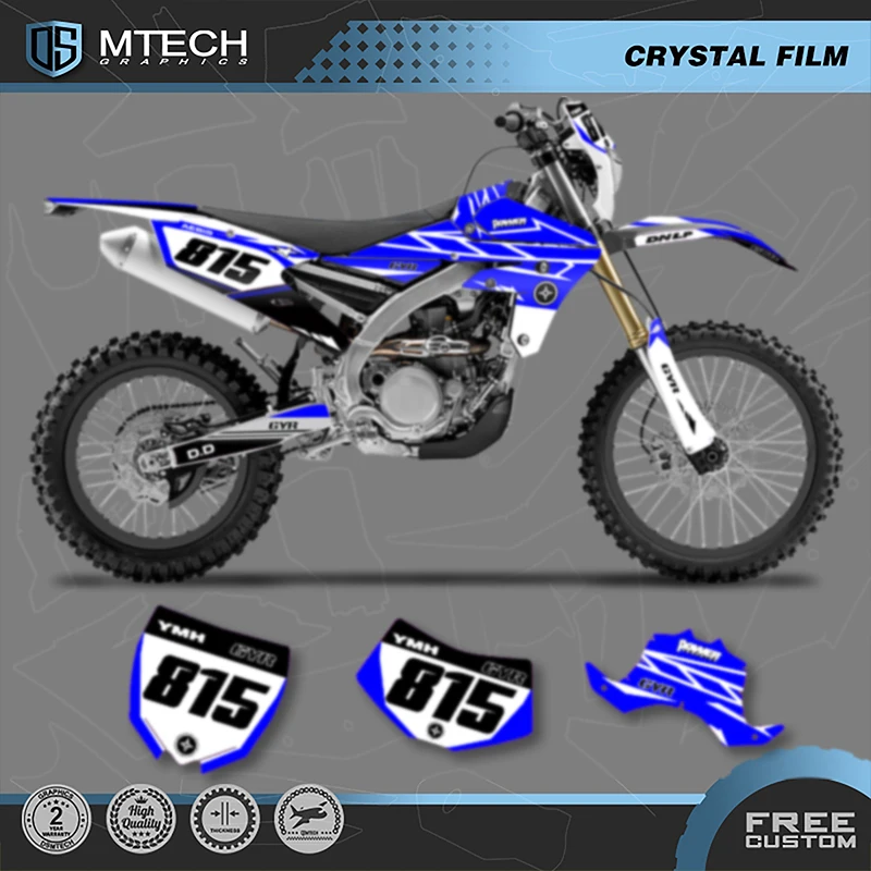 

DSMTECH Team Graphics Background Decal Наборы наклеек для Yamaha WR250F WRF250 2015 2016 2017-2019 WR450F WRF450 2016-18 002