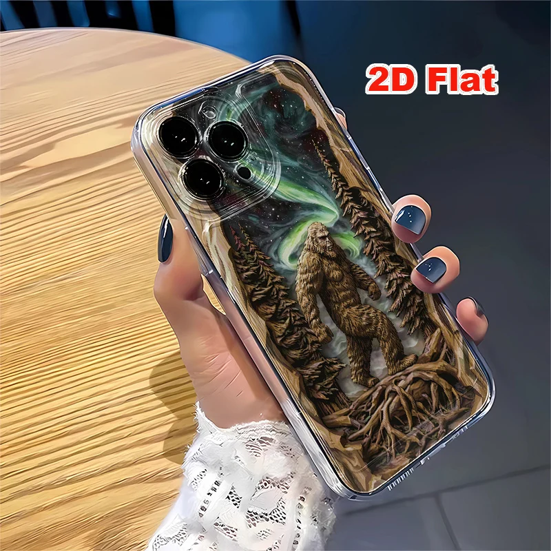 2D Flat Soft Silicone Phone Case For iPhone 17 Pro Max 16 18 Pro 13 11 15 14 Plus 12 17 16E 17Promax Shockproof Transparent Funda Cover