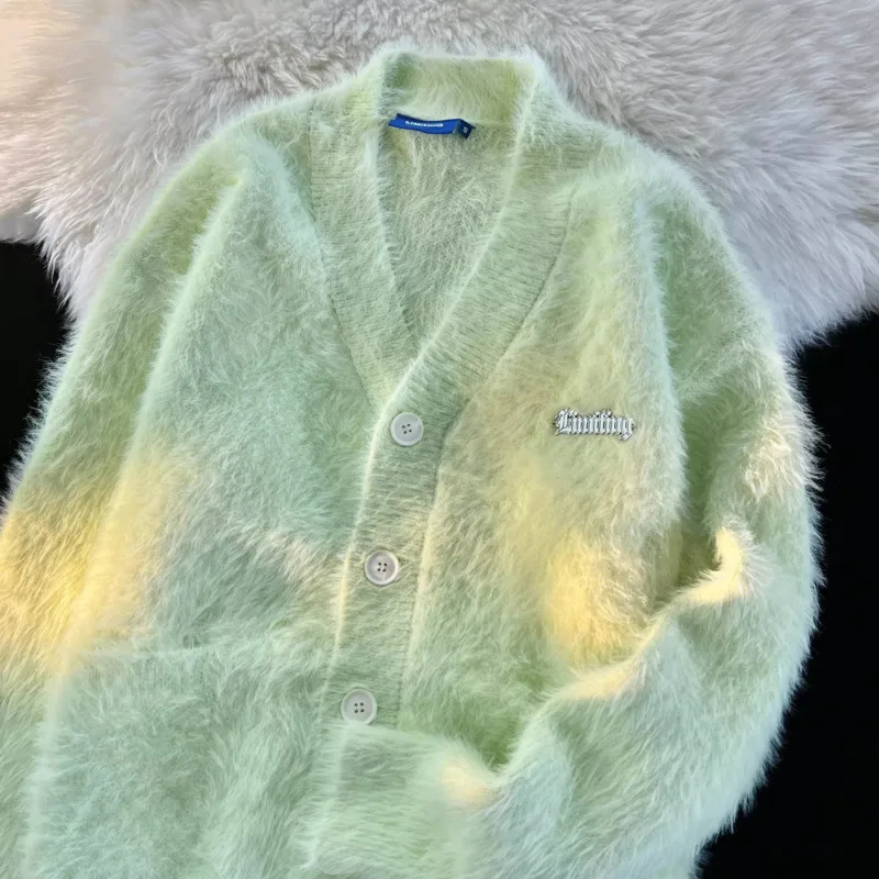 Korean Fashion Style Soft Gentle Style Knitted Designer Sweater Chic Cardigan Women's Outerwear 2000s Aesthetic Knitwear Y2k Top