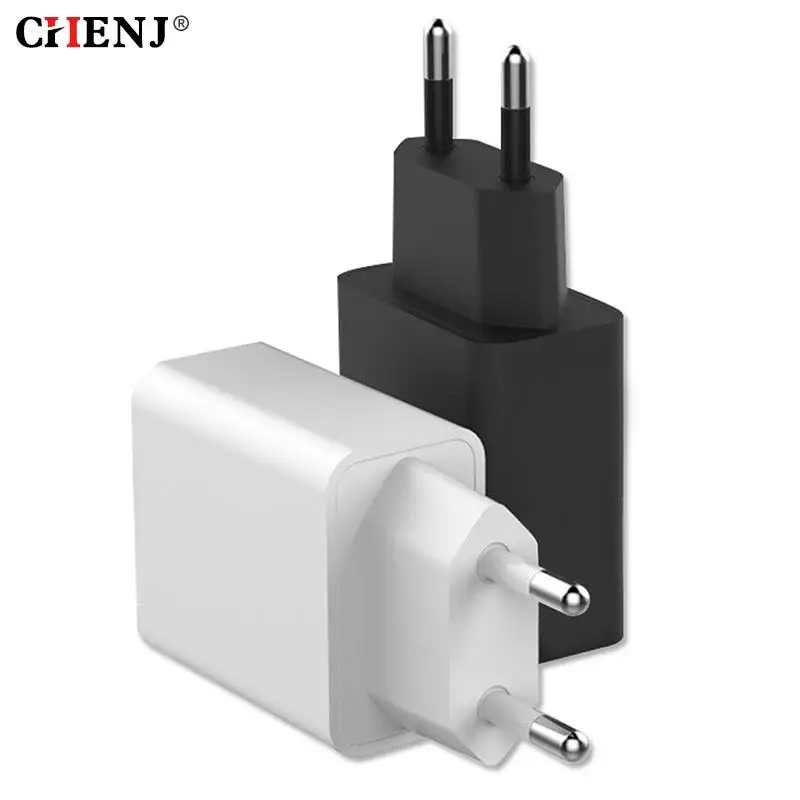 EU Adapter DC 5V 1A USB Interface Convenient Travel Phone Charging Head Durable Lithe Black White European Charge Plug 5V 2A