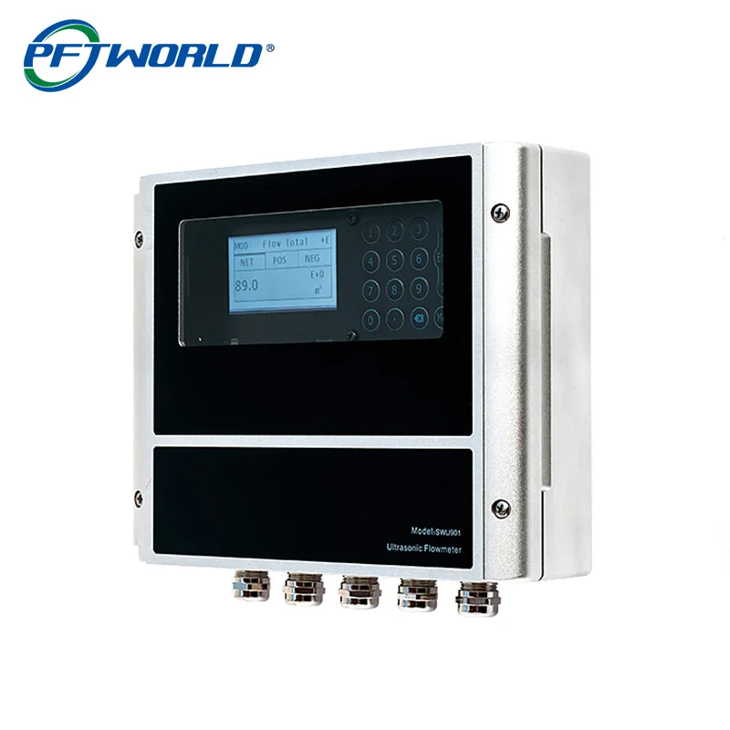 High Flexibility Response Speed Backlit LCD Display Precision Portable Inserted Clamp on Ultrasonic Flowmeter Water Flow Meters