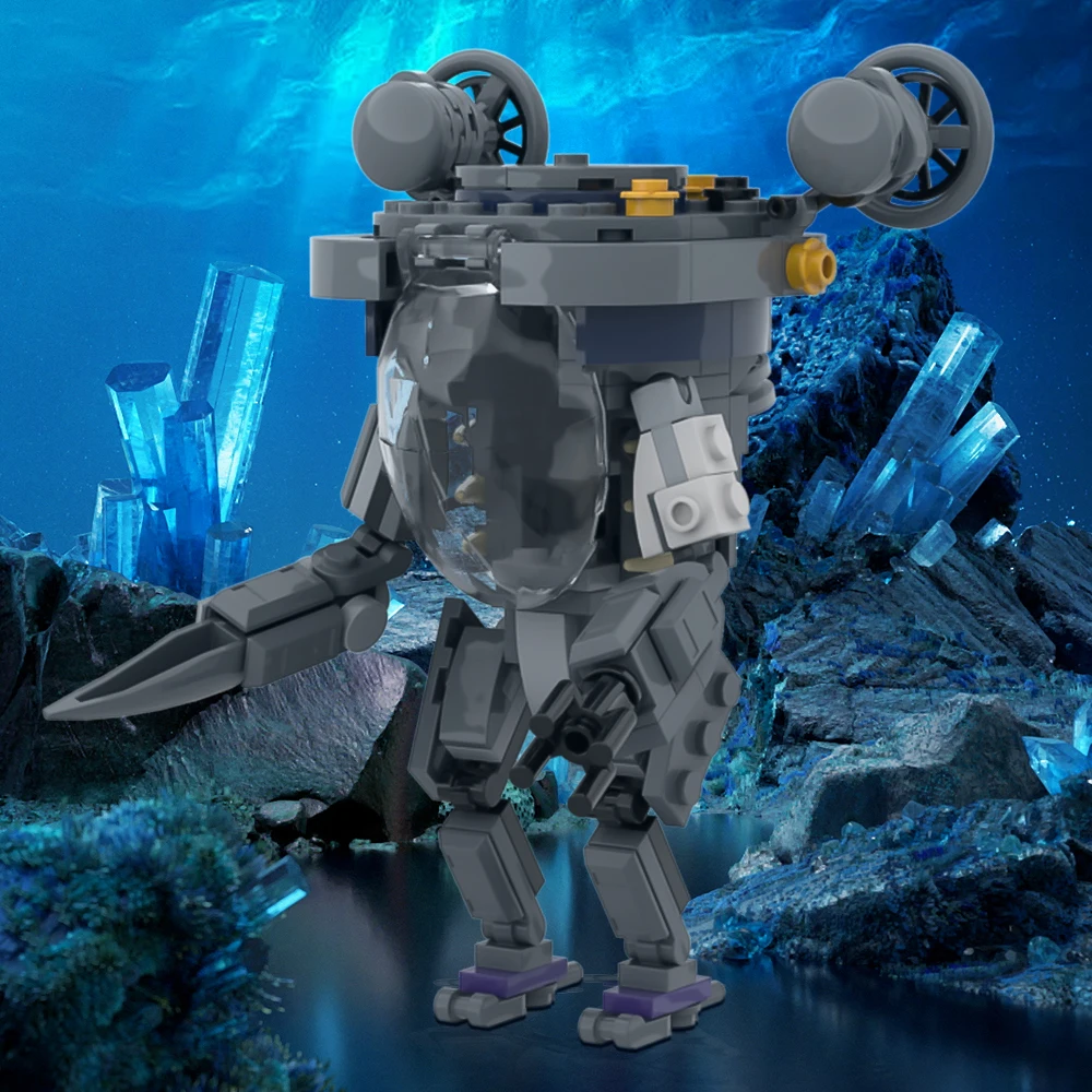 MOC-182834 Subnautica Marguerite Maida's P.R.A.W.N Suit Bricks Subnautica Building Blocks Sets Action Character Diving Toys Gift