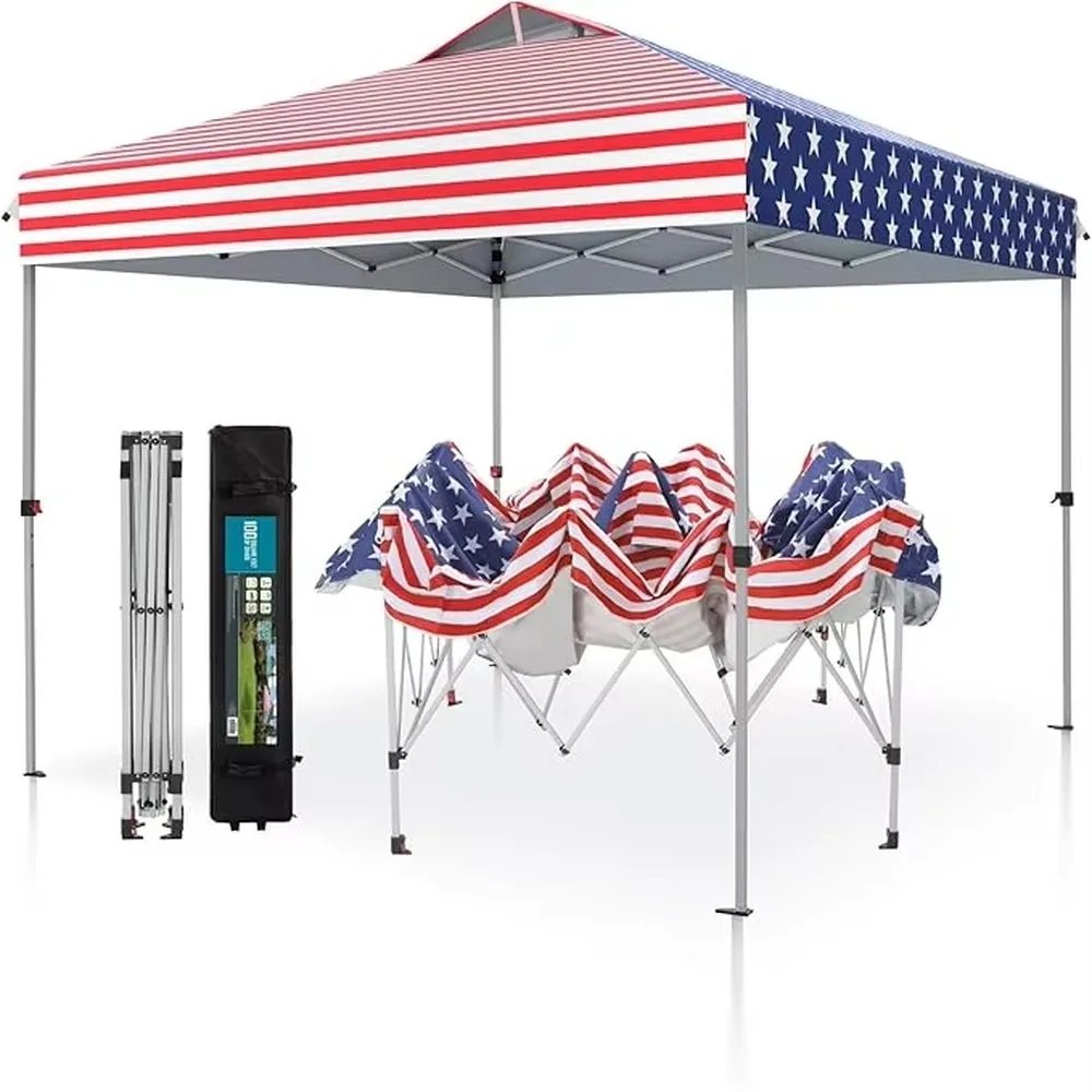 Custom Heavy Duty 4x6FT Rooftop Canopy Tent Waterproof Diagonal Bracing Aluminum Trade Show Shelter Outdoor