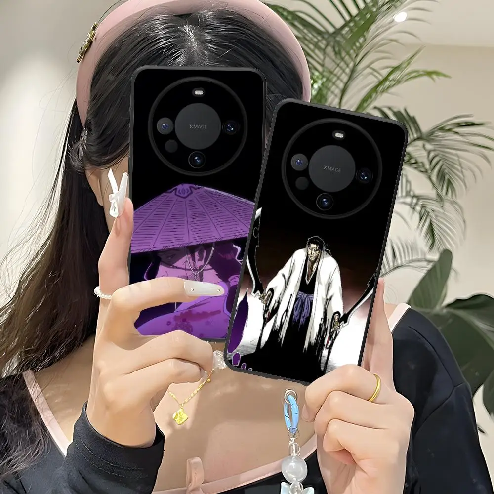 Funda de teléfono Bleach Kyouraku Shunsui para Huawei Mate 60 50 40 30 20 10 Pro Plus Lite E 5G Color funda protectora de lujo bonita