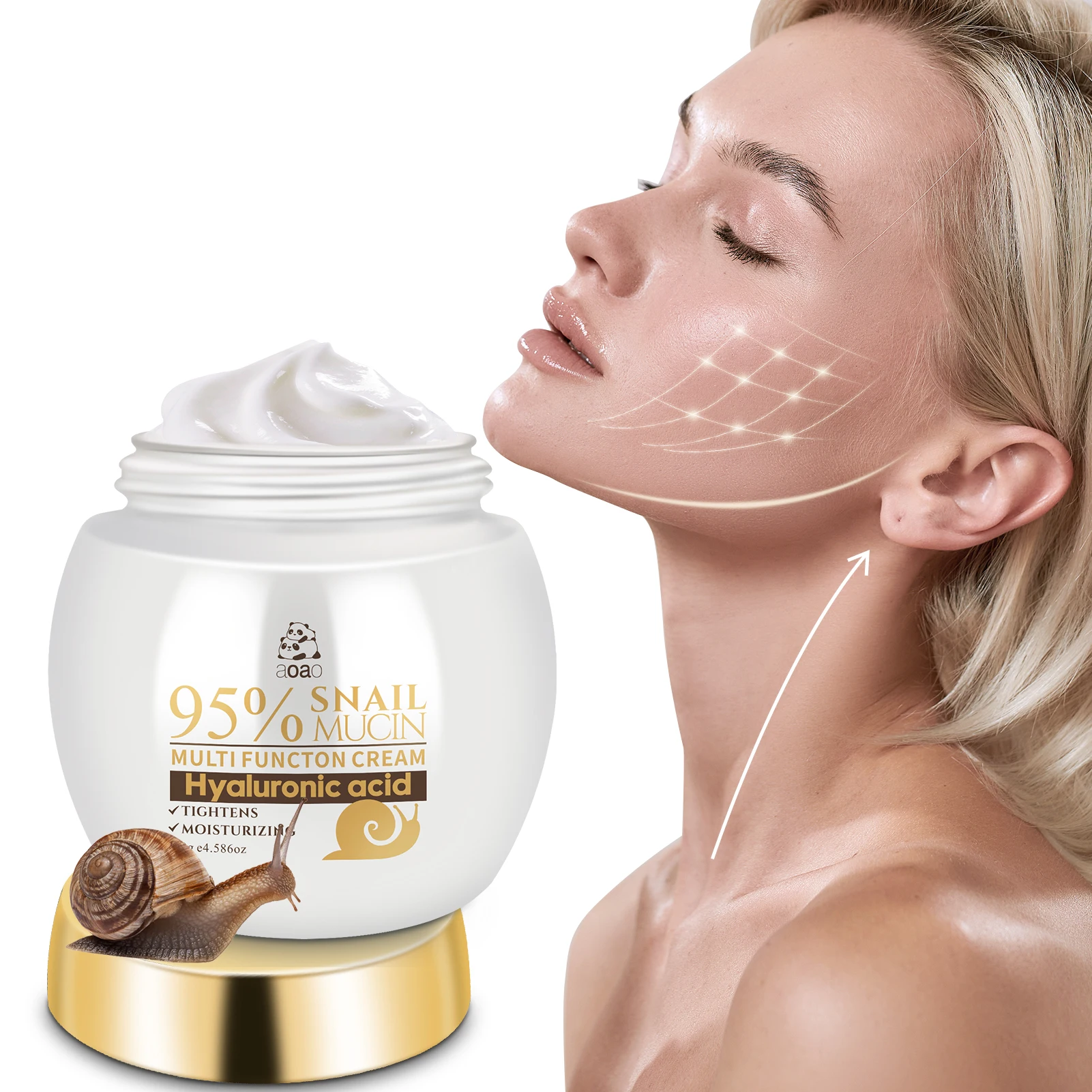 Crema Hidratante para el Cuidado de la Piel con Mucina de Caracol