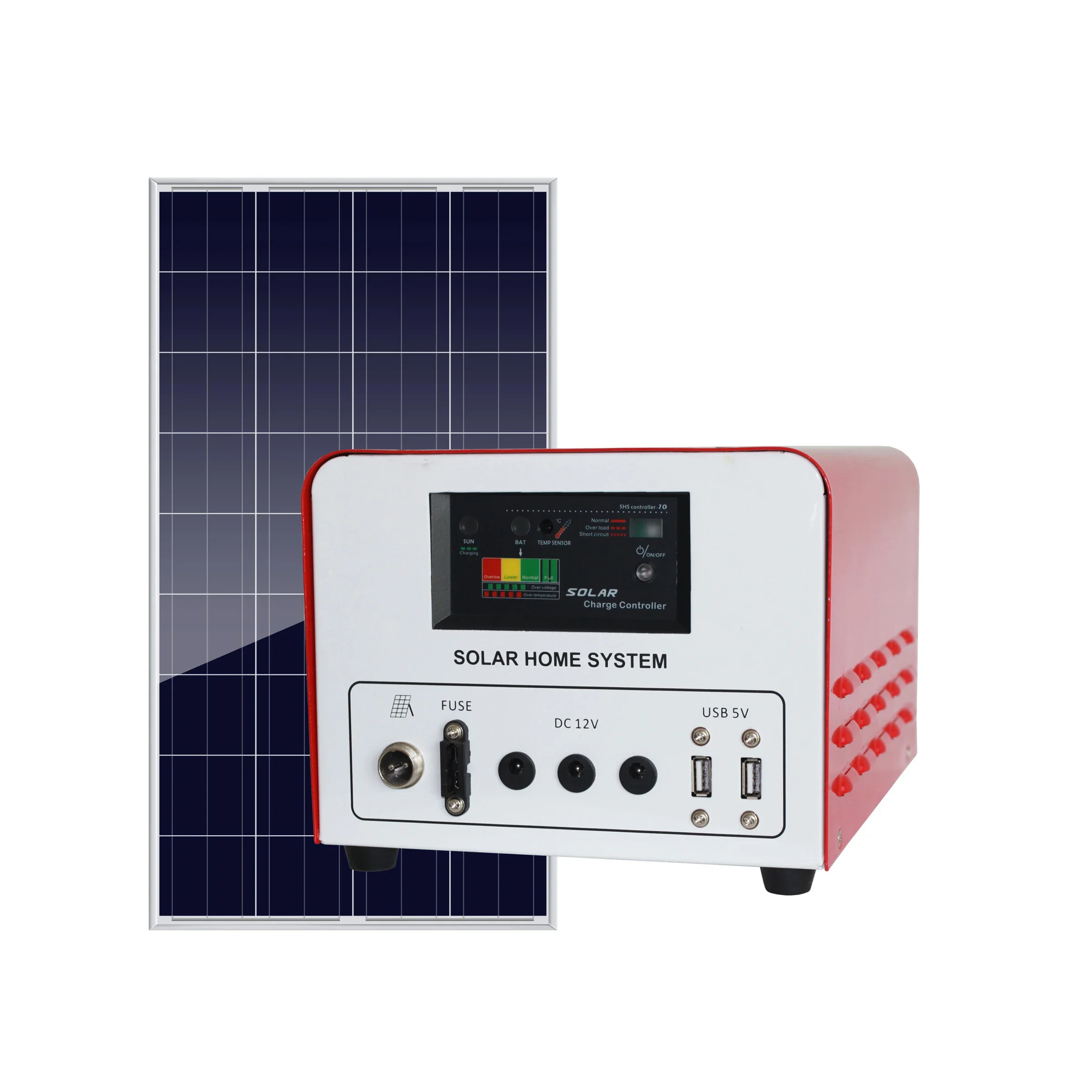 Sistema de painel solar off grid para sistema de energia doméstica, 20w, 40w, 80w, 200w, alta qualidade, bateria